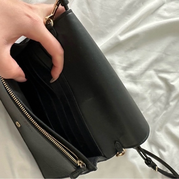 Coach Elegant Black clutch / Crossbody Bag quiet luxury leather mini bag - Picture 6 of 7
